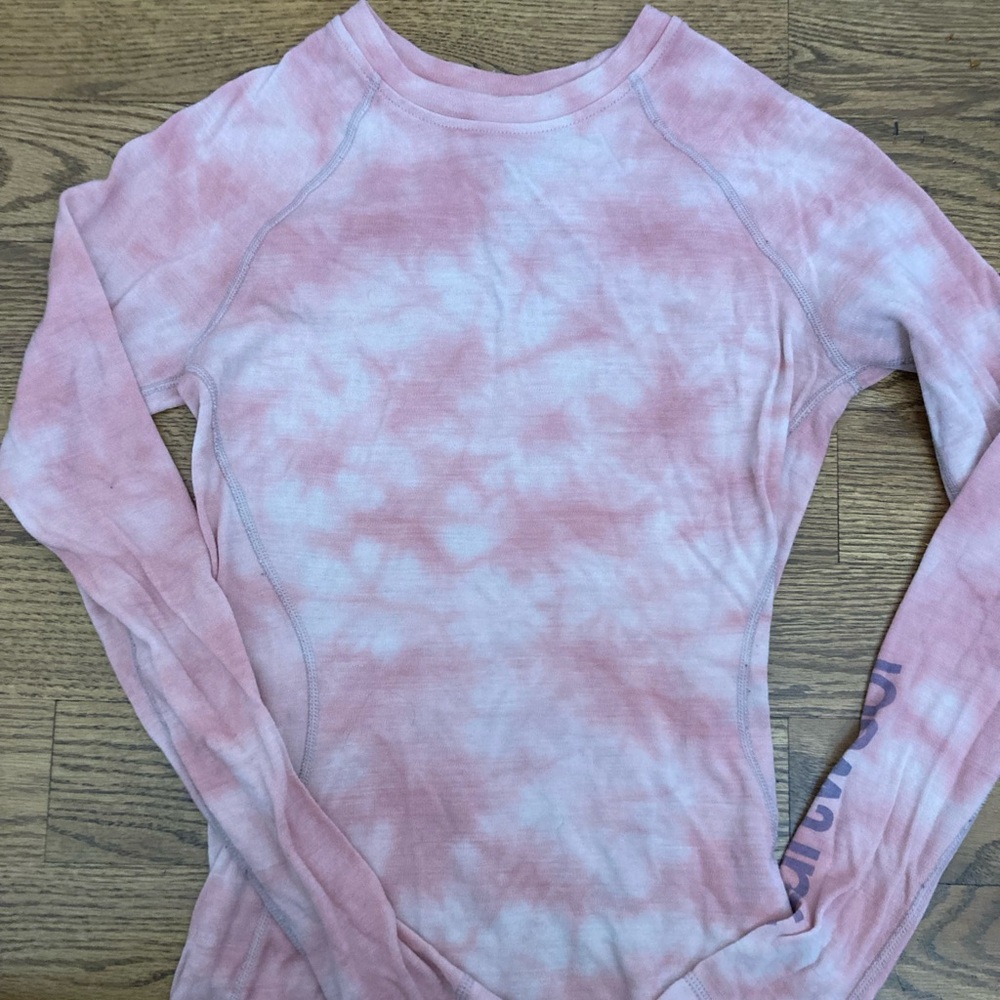 Smartwool women’s Small Pink Tie-Dye Long Sleeve Top